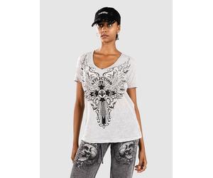 Affliction Syndic Vneck B/O T-Shirt blanc M