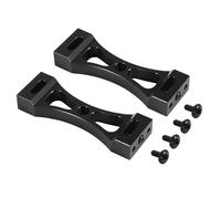 Afforstyle 2 Pièces Séries Support Métallique pour B1 B14 B16 B24 C14 C24 B36 MN D90 D91 Rc Kit de Pièces de Bricolage en Métal de Mise à Niveau de Voiture, Noir