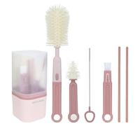 Afforstyle Brosse à Tasse pour Enfant en Silicone Incluant une Brosse pour Biberon, une Brosse pour Tétine. Compacte, Portable et Idéale pour les Voyages.