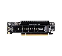 Afforstyle Carte Splitter PCIe X16 vers X8+X4+X4 Carte Adaptatrice PCIe X16 vers M.2 NVMe Prenant en Charge Les SSD 2280/2260/2242/2230