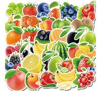 Affoto Lot de 100 autocollants en vinyle pour ordinateur portable - Motif fruits et légumes - Cadeau pour enfants et adolescents - Étanche - Pour bouteille d'eau - Pour scrapbooking, skateboard