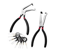 Affranche de déconnexion électrique - tuyau de déconnexion électrique des pinces, outils de déconnexion de tuyaux automobiles pour les bouchons de style tabulation poussoir, réparation automobile avec
