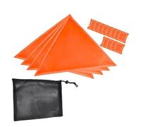 Affût De Chasse Orange Patchs De Sécurité Magnétiques Imperméables Haute | Drapeaux Sécurité Pour Camions Pour Tente Aventure Extérieure Hommes Randonnée Alpinisme Vélo