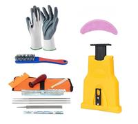 Affuteur Chaine Tronçonneuse, De TronçOnneuse Ultra-Rapide, Affuteuse De Chaine Tronconneuse, Outils de jardin, PréCision InstantanéE Pour Coupe Efficace