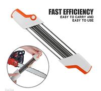 Affûteur de chaîne de lime de tronçonneuse facile 2 en 1, 4.8mm, Kits de pierre à aiguiser pour Stihl BLANC