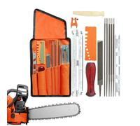 Affûteur de Chaîne de Tronçonneuse - Kit de 14 Limes pour Tronçonneuse,Accessoires pour Affûteurs pour Travaux Extérieurs, Traitement du Bois, Jardin, Ferme, Allée et