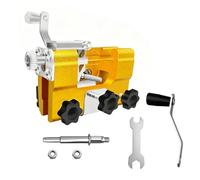 Affûteur de chaîne, ensemble d'affûteur de chaîne de tronçonneuse à manivelle portable avec tête de meulage, outil de quincaillerie domestique pour outils de jardinage à chaîne(C)
