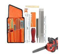 Affûteur De Chaine Pour Tronçonneuse | Kit de 14 Limes pour Tronçonneuse - Accessoires pour Meuleuse Entretien Travail du Bois Jardin Cour Ferme Allée Chemin