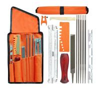Affûteur De Chaine Pour Tronçonneuse | Kit de 14 Pièces d'Affûteur - Accessoires pour Meuleuse Entretien Travail du Bois Jardin Cour Ferme Allée Chemin