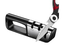 Affûteur De Ciseaux - Outil D'aiguisme Du Couteau | Ajusteur De Coupe-acier Inoxydable | Des Aiguilleurs De Coupe-ordinateur En 3 Étapes | Accessoires De Cuisine Antidérapants Pour Les Ciseaux Polishi