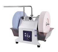 Affûteur de couteaux électrique professionnel, affûteur de couteaux d'établi à double meule et basse vitesse, affûteur de couteaux multifonction, système d'affûtage refroidi à l'eau avec réservoir d