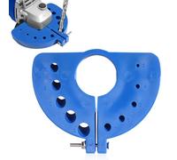 Affûteur de Forets, 12,5x10,5x1,5cm Matériau ABS Affuteur de Foret pour Meuleuse de Précision Multi-Usages avec 10 Encoches(Bleu)