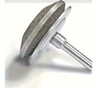 Affûteur de lame de tondeuse à gazon avec meule diamant grain 120, accessoire de meuleuse de construction entièrement en métal pour perceuse manuelle, accessoire d'entretien efficace pour pelouse et