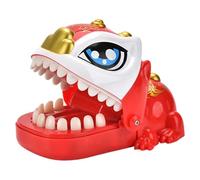 Affûteur de lions animés Coffre-fort Bucke Mécanisme Groupe Main de divertissement Jeu de main de divertissement pour les enfants Garde-cadeaux Lions Mordre Brosse à la main