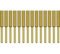 Affûteur de scie à chaîne diamantée Titanium Plated Burr Stone File Diamond Sharpening Wheels for Chain Saw Stone Jewerly Wood 12 Pcs 3/16 Inch