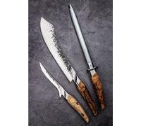 Affûteur Fusil Katai Forged En Acier Vg10 Manche Bois De Racine Stabilisé 43,5 Cm