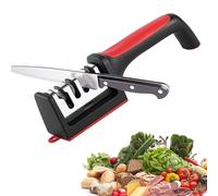 Affûteurs Manuels Aiguiseur Couteaux Professionnel 4 en 1 Affuteur Couteau Professionnel Aiguiseur Ciseaux Avec une Base Antidérapante pour Restauration Polissage Couteaux et Ciseaux