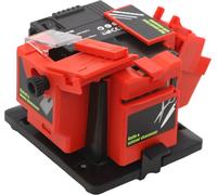 Affûteuse de burins électrique multifonctionnelle, vitesse d'affûtage rapide, angle réglable, rouge-orange