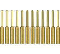 Affûteuse de chaîne diamantée, revêtue de titane, lime à pierre d'arête, molettes d'affûtage diamantées pour tronçonneuse, pierre, bijoux, bois, 12 pièces, 7/32 pouces