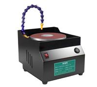 Affûteuse de couteaux électrique à eau 350 W, 7 vitesses, vitesse maximale 3 350 tr/min, 10 feuilles de papier abrasif incluses pour affûtage à sec et à l'eau - Idéale pour les ciseaux et le travail