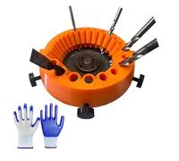 AffûTeuse De Forets For Meuleuse,AffûTeur De Forets Portatif Polyvalent For Tous Les Forets,Outil De Meulage De Forets éLectriques,Foret D'Angle De 2 à 13 Mm For Meuleuse De 125 Mm (B-1PC)