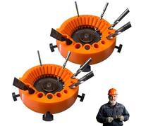 AffûTeuse De Forets For Meuleuse,AffûTeur De Forets Portatif Polyvalent For Tous Les Forets,Outil De Meulage De Forets éLectriques,Foret D'Angle De 2 à 13 Mm For Meuleuse De 125 Mm (A-2PC)