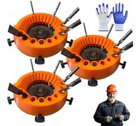 AffûTeuse De Forets For Meuleuse,AffûTeur De Forets Portatif Polyvalent For Tous Les Forets,Outil De Meulage De Forets éLectriques,Foret D'Angle De 2 à 13 Mm For Meuleuse De 125 Mm (B-3PC)