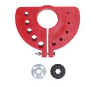 Affûteuse de forets pour meuleuse d'angle |Fixation 3 à 12 mm pour embouts HSS/carbure/hélicoïdaux |Accessoire d'affûtage d'outils en plastique ABS (Red)