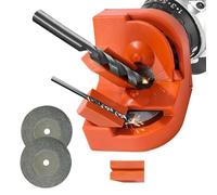 Affûteuse de forets pour meuleuse - Meuleuse électrique manuelle, station d'affûtage de précision portable, kit d'outils multifonctions avec remplacement de roue, support pour forets, raffineur de