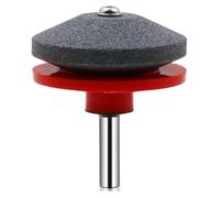 Affûteuse de tondeuse à gazon pour perceuse rotative, 50 x 7 mm en corindon marron, compatible avec perceuses électriques et manuelles, bleu