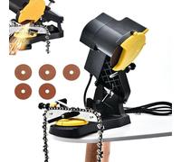 Affûteuse de tronçonneuse électrique professionnelle 85W avec Angle réglable de 0 à 35 ° et 5 meules pour chaînes de tronçonneuse universelles