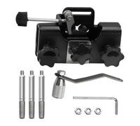 Affûteuse de tronçonneuse, outil d'affûtage de scies à chaîne, affûteuse de tronçonneuse en d'aluminium avec 3 pointes, affûteuse à manivelle pour scies à chaîne et scies électriques,