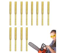 Affûteuse électrique pour limes pour tronçonneuses - Titane 12X, pointes abrasives plaquées, ensemble d'affûteuses pour pierres, roues pour limes en métal de 3 tailles, outil de réparation de chaîne