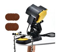 Affûteuse électrique pour tronçonneuse - Puissance de 85 W, vitesse de 4800 tr/min, comprend 10 disques de meulage pour un entretien et un affûtage rapides et faciles de la tronçonneuse