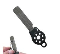 Affûteuse pour affûter les hameçons - Outil portable 2 en 1 pour affûter les gabarits | Outils pour l'hameçon | Pour une utilisation en eau salée Bassins d'eau douce Lacs et ruisseaux