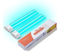 AffyBulb 18W 2G11 PLL Lampe UVC de Remplacement pour Ballast Électronique - Compatible avec Clarificateur d'eau de Bassin, Filtre UVC pour Aquarium - Élimine Les Algues et Les Bactéries (Lot de 2)