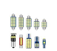AFGBNHGRE Éclairage intérieur de voiture Lampes lecture pour Touareg 7L 2003~2010, rangée avant et arrière voiture, accessoires d'éclairage pour les pieds porte Incandescent,(Ice Blue 18 pieces)