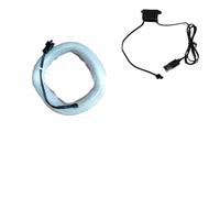 AFGBNHGRE Éclairage intérieur de voiture Pour lumière ambiante Flexible automatique, Diode d'ambiance fête USB 1M/3M/5M Incandescent,(3M,Ice blue)