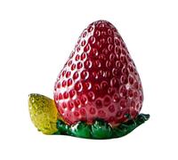 AFGFGHES Animaux de compagnie de thé aux fruits originaux, thé pour animaux, table à thé pour salon, accessoires pour jeux de thé, thé à la fraise en résine, animaux qui peuvent changer de couleur