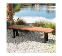 AFGFGHES Banc De Parc Chaise De Parc Banc De Repos Extérieur Cour Siège en Fonte D'aluminium Bancs De Terrasse(B 150CM)
