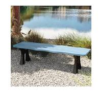 AFGFGHES Banc De Parc Chaise De Parc Banc De Repos Extérieur Cour Siège en Fonte D'aluminium Bancs De Terrasse(A 150CM)