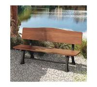 AFGFGHES Banc De Parc Chaise De Parc Banc De Repos Extérieur Cour Siège en Fonte D'aluminium Bande De Dossier De Loisirs Communautaire en Plein Air Bancs De Terrasse(B 180CM)