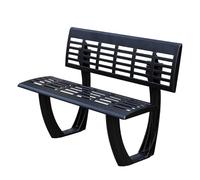 AFGFGHES Banc De Parc Chaise de Parc en Fonte d'aluminium spéciale, Banc extérieur de Rue piétonne, Chaise de Repos à Dossier carré de Jardin Bancs De Terrasse