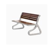 AFGFGHES Banc De Parc Chaise de parcBanc extérieurBanc en Acier inoxydableLoisirs en Bois massifCour carréeSièges d'art extérieurs Bancs De Terrasse