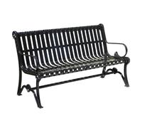 AFGFGHES Banc De Parc Chaises de Parc bancs d'extérieur chaises de Loisirs de Quartier en Fer sièges Doubles bancs de Parc de Place extérieure de Patio Bancs De Terrasse(B,150CM)