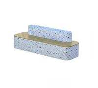 AFGFGHES Banc De Parc Combinaisons De Jardinières D'extérieur Imitation Terrazzo, Bancs Et Parterres De Fleurs D'extérieur Bancs De Terrasse(B 150CM)