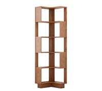 AFGFGHES Étagère À Livres Bibliothèque d'angle Simple en Bois Massif, Étagère De Rangement d'angle De Ménage, Étagère d'angle De Salon Au Sol Étagères De Rangement