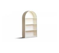 AFGFGHES Étagère À Livres Bibliothèque en Bois Massif, vitrine Murale Blanche, étagère de Rangement sur Pied, vitrine Style crème française Étagères De Rangement