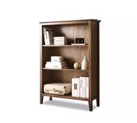 AFGFGHES Étagère À Livres Bibliothèque en chêne, bibliothèque Basse en Bois Massif Pur, bibliothèque en Bois Massif Multicouche, Meuble de bibliothèque d'étude Nordique Étagères De Rangement