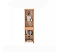AFGFGHES Étagère À Livres Bibliothèque entièrement en Bois Massif, Maison Moderne, Salon, étagère en chêne, vitrine, Style Nordique Simple, Couleur Bois Étagères De Rangement(A)